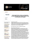Roth Capital Partners acted as Lead Agent for Evolution Petroleum Corp. (NYSE American: EPM) in its $30 Million ATM Program