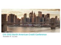 Citi 2012 North American Credit Conference - Slides