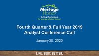 4th Quarter 2019 Conference Call - Slides