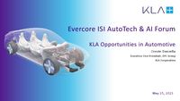 KLA Opportunities in Automotive