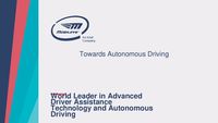 Mobileye CES Presentation