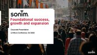 Sonim Presents at LD Micro Conference October 2024