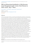National Library of Medicine: PRO 140 Monoclonal Antibody to CCR5 Prevents Acute Xenogeneic Graft-versus-Host Disease in NOD-scid IL-2Ry null Mice