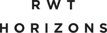 Typographic logo for RWT Horizons.