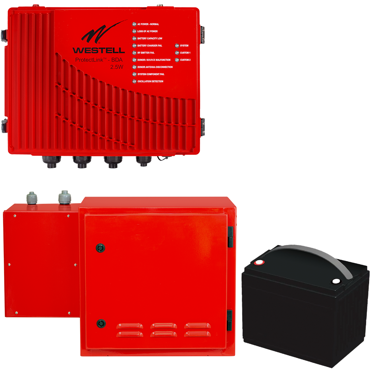 2.5 Watt 12-Hour and 24-Hour BDA Kit, ProtectLInk Public safety, ERCES