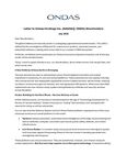 Letter to the Shareholders