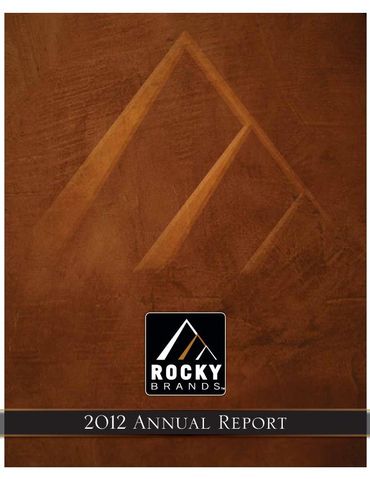 2012 Annual Report