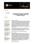 Roth Capital Partners acted as Lead Manager for AudioEye, Inc. (NASDAQ: AEYE) in its $33 Million Follow-On