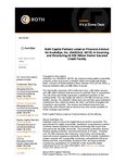 Roth Capital Partners acted as Financial Advisor for AudioEye, Inc. (NASDAQ: AEYE) in Sourcing and Structuring its $20 Million Senior Secured Credit Facility