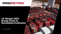 J.P. Morgan 2023 Energy, Power, and Renewables Conference Presentation