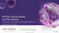 Aptose ASH Clinical Update and Data Review