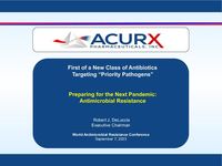 World Antimicrobial Resistance Conference Presentation