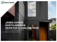 2018 USA Investor Analyst Tour Presentations - Day 2 Cover Page and Disclaimer 