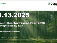 Q2 FY2026 Capstone Green Energy Corporation Earnings Presentation