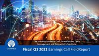 Fiscal Q1 2021 Earnings Call FieldReport