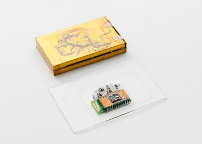 Ultra-thin, multi-stack electronics layer