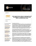 Roth Capital Partners acted as Co-Manager for AST SpaceMobile, Inc. (NASDAQ: ASTS) in its $460 Million Convertible Senior Notes Attach this to the transaction – AST SpaceMobile