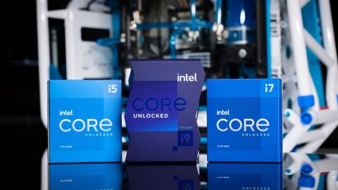 The 11th Gen Intel Core S-series desktop processors launched worldwide on March 16, 2021, are led by the flagship Intel Core i9-11900K. It can reach speeds up to 5.3 GHz with Intel Thermal Velocity Boost. (Credit: Intel Corporation)