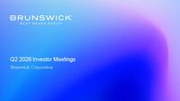 Q2 2026 Investor Meetings