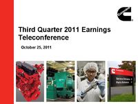 Q3 2011 Earnings Presentation