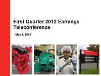 Q1 2012 Earnings Presentation
