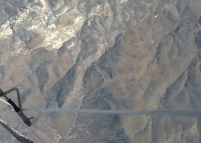 Aerial view of Arizona terrain