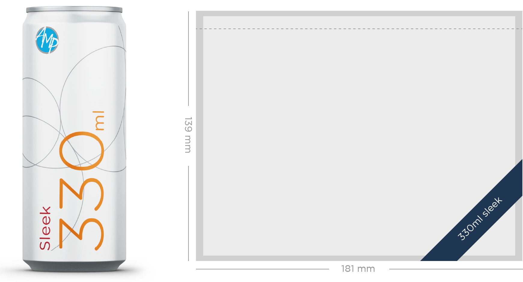 Sleek – 330ml – aluminium