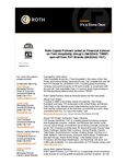 Roth Capital Partners acted as Financial Advisor on Twin Hospitality Group’s (NASDAQ: TWNP) spin-off from FAT Brands (NASDAQ: FAT)