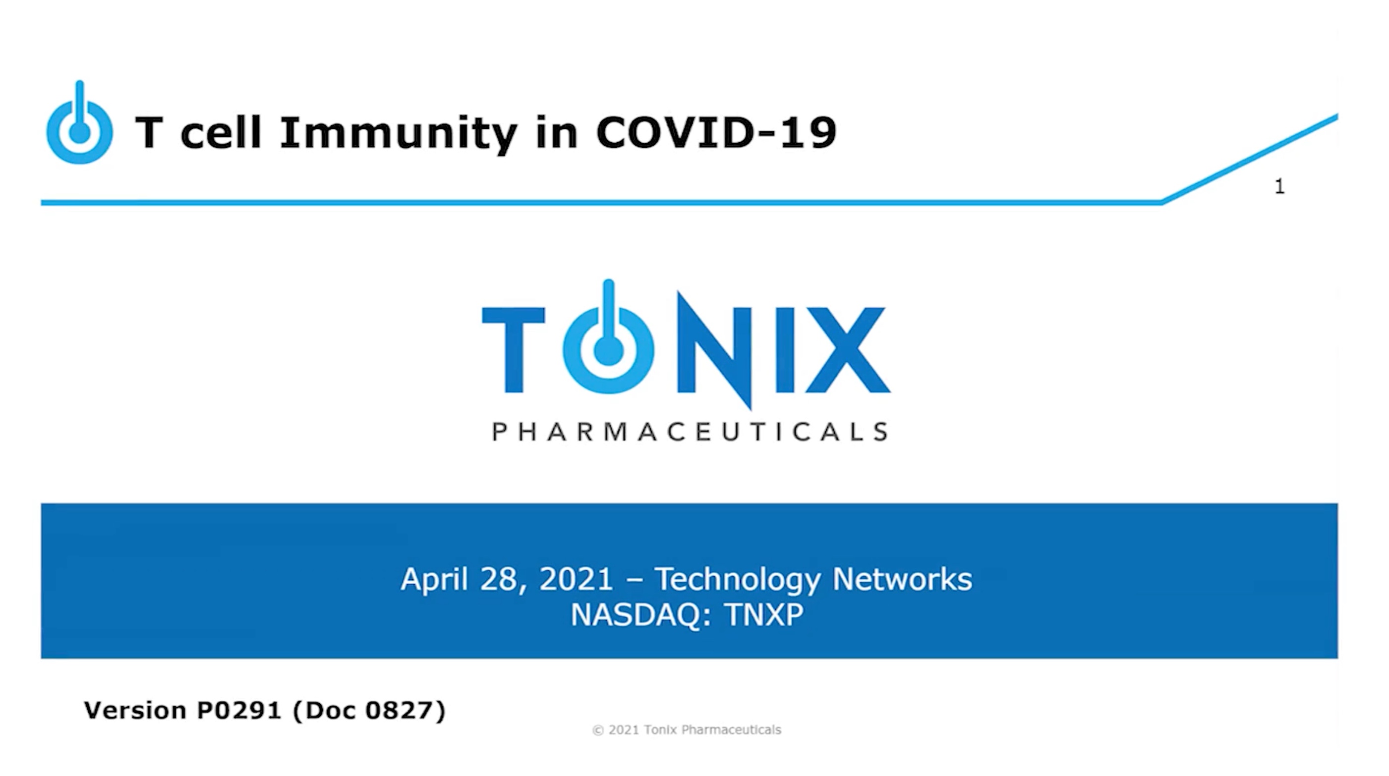 Dr. Seth Lederman discusses T Cell Immunity and COVID-19 on Technology Networks