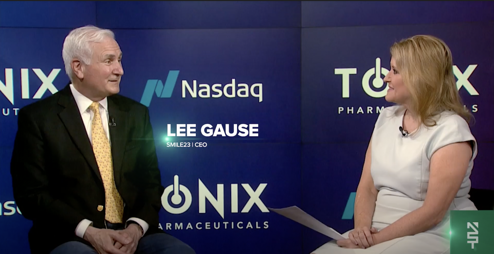 Interview with Dr. Seth Lederman, CEO of Tonix Pharmaceuticals (NASDAQ: TNXP), by journalist Jane King