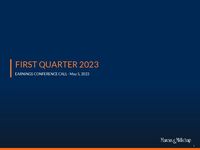 First Quarter 2023 Earnings Conference Call Presentation