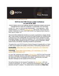 ROTH to Host 15th Annual London Conference on June 24-26, 2025