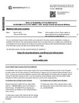 Notice of Availability of Proxy Documents (2021)