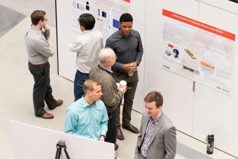 Draper Fellows presented research in blockchains, intelligent machines, undersea vehicles and more at the 2018 Graduating Draper Fellow Highlights Poster Session.