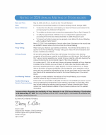 Notice of 2026 Annual Meeting of Stockholders