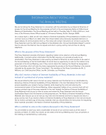 Information About Voting and the Annual Meeting