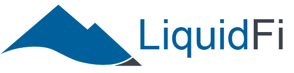 Typographic logo for LiquidFi