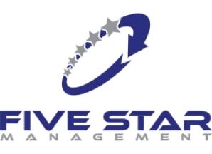 typographic logo for Five Star Management