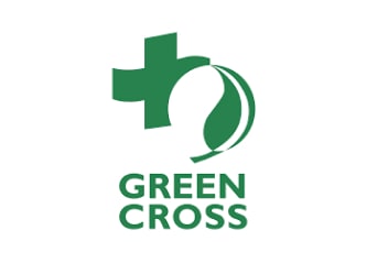 typographic logo for Green Cross