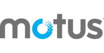 typographic logo for Motus
