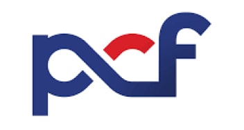 typographic logo for PCF