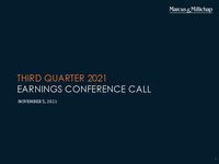 Third Quarter 2021 Earnings Conference Call Presentation
