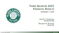 Third Quarter 2025 Financial Results