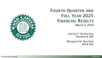 Fourth Quarter 2025 Financial Results