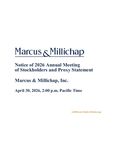 Marcus & Millichap Proxy Statement