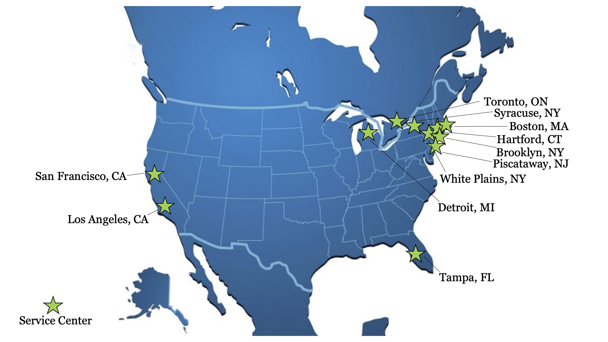 Service Center Map