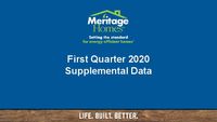 1st Quarter 2020 Supplemental Informational