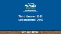 3rd Quarter 2020 Supplemental Data