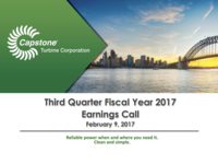 Third Quarter Fiscal Year 2017 Earnings Call - February 9, 2017
