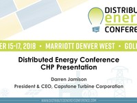 Distributed Energy Conference CHP Presentation